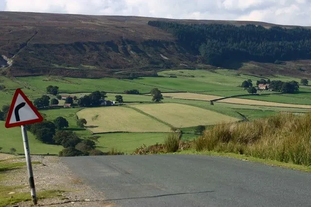 Photo of Bransdale, a country estate near Farndale in the North York Moors, North Yorkshire, northern England.