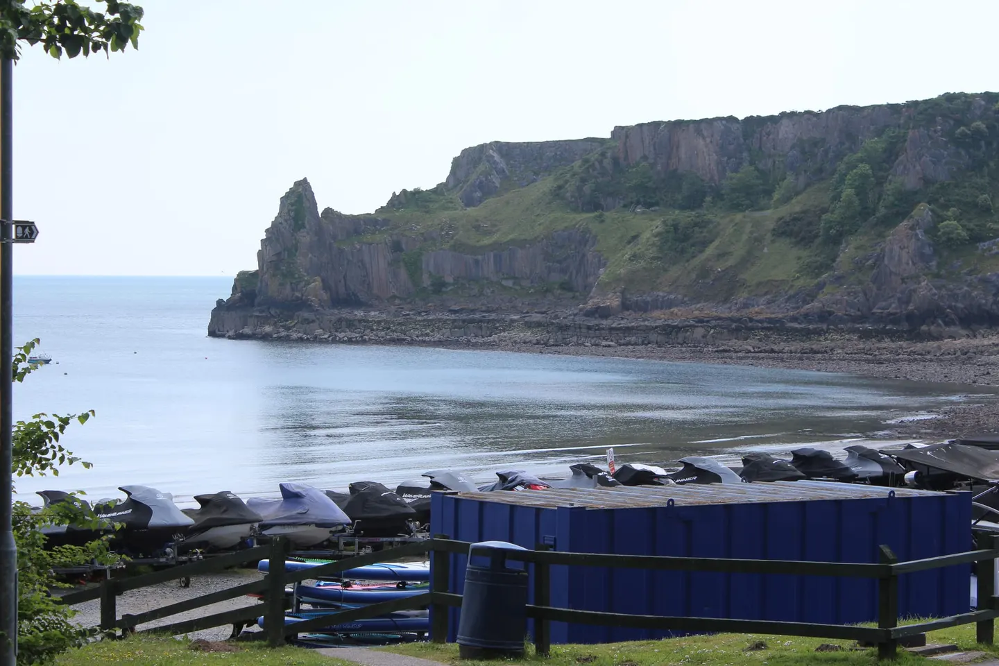 Photo of the coast at Lydstep, Pembrokeshire, south west Wales.