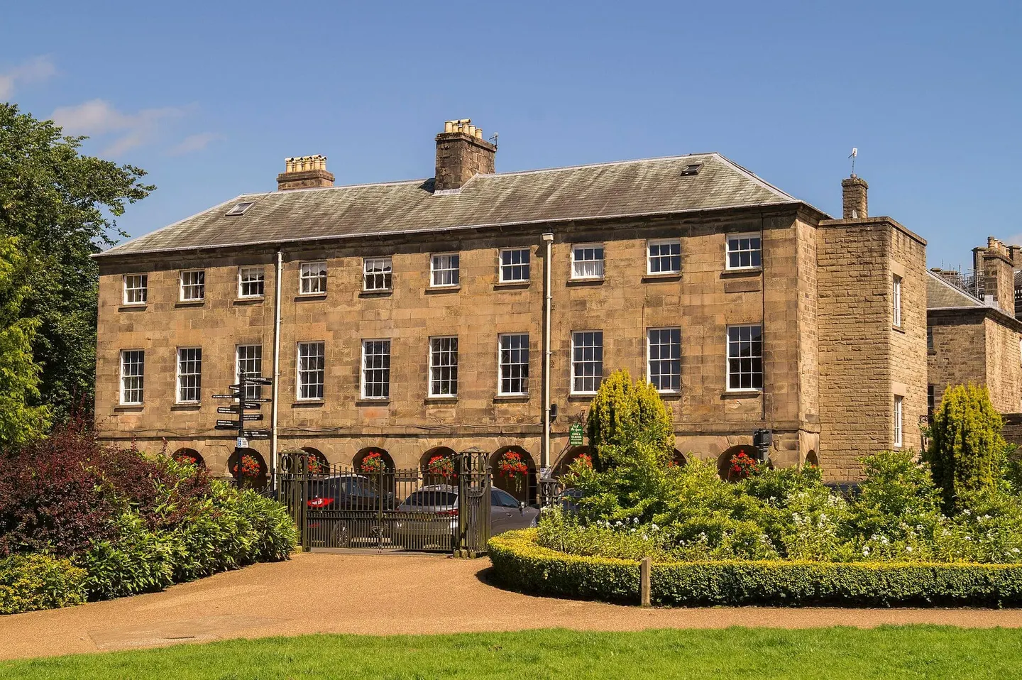 Photo of Buxton, a village in Derbyshire, central England.