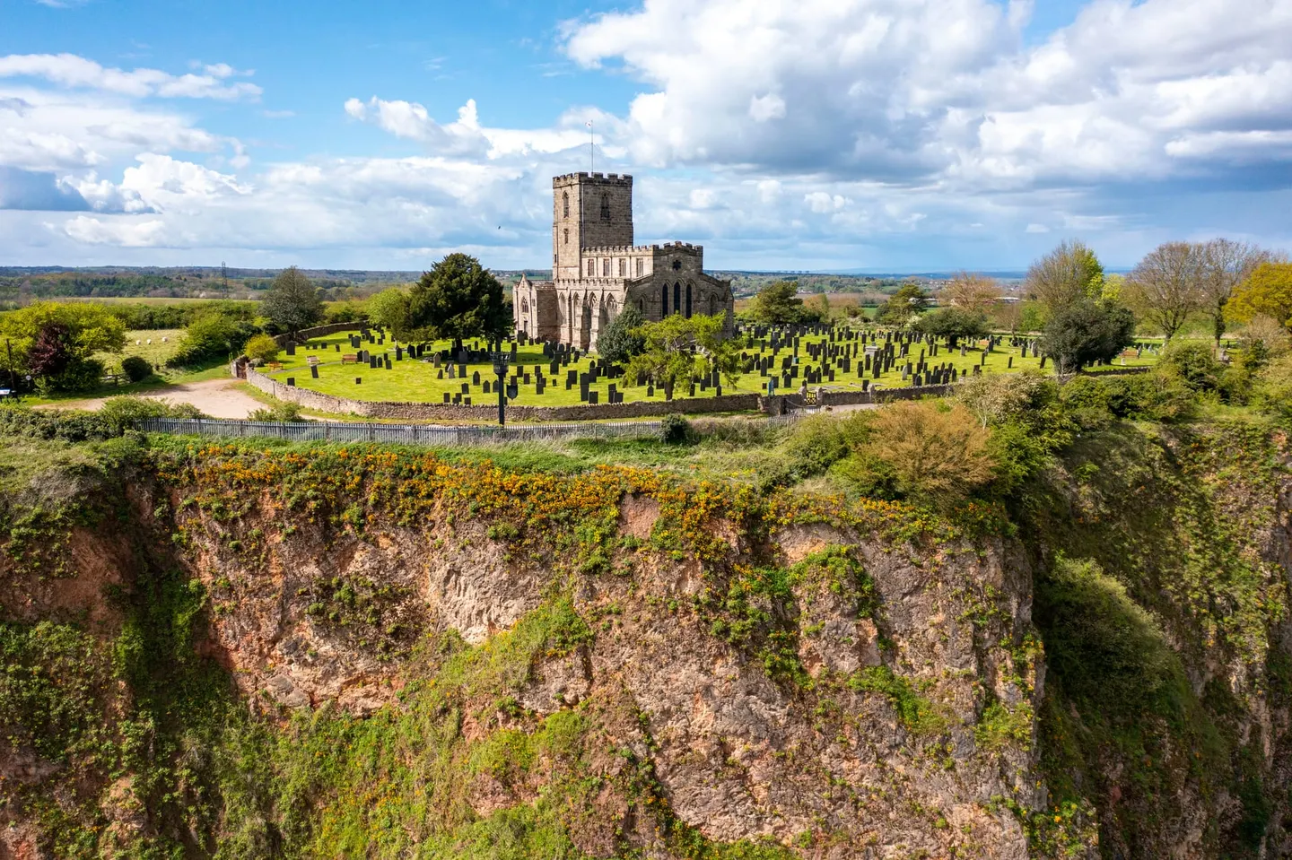 Photo of St Mary and St Hardulph, Breedon, a church near Breedon on the Hill, Leicestershire, central England.