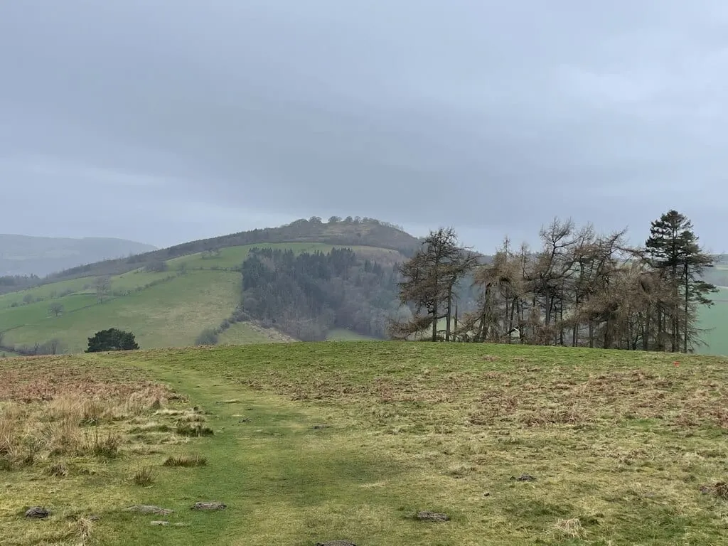 Photo of Hopesay Hill, a country estate near Craven Arms, Shropshire, central England.