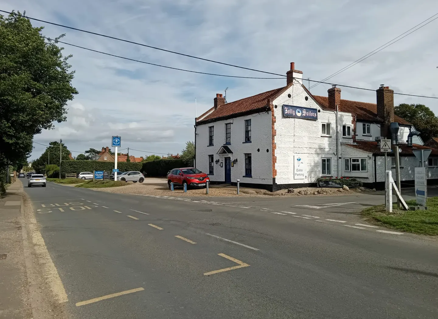 Photo of The Jolly Sailors, a pub near Brancaster Staithe, Norfolk, eastern England.