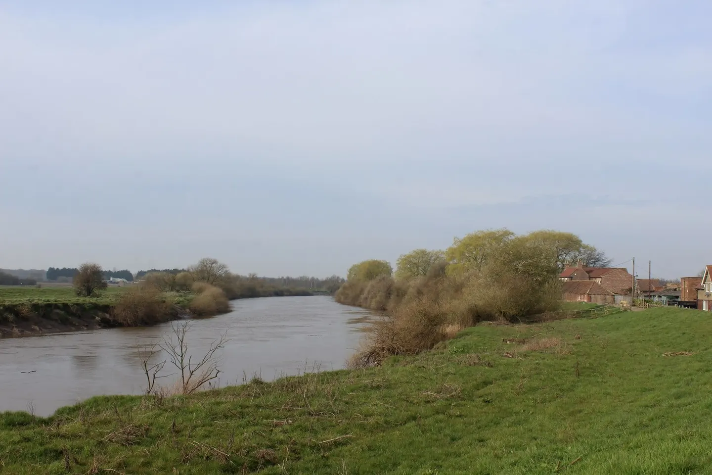 Photo of the River Ouse (Yorkshire), a 61-mile river navigation in northern England.