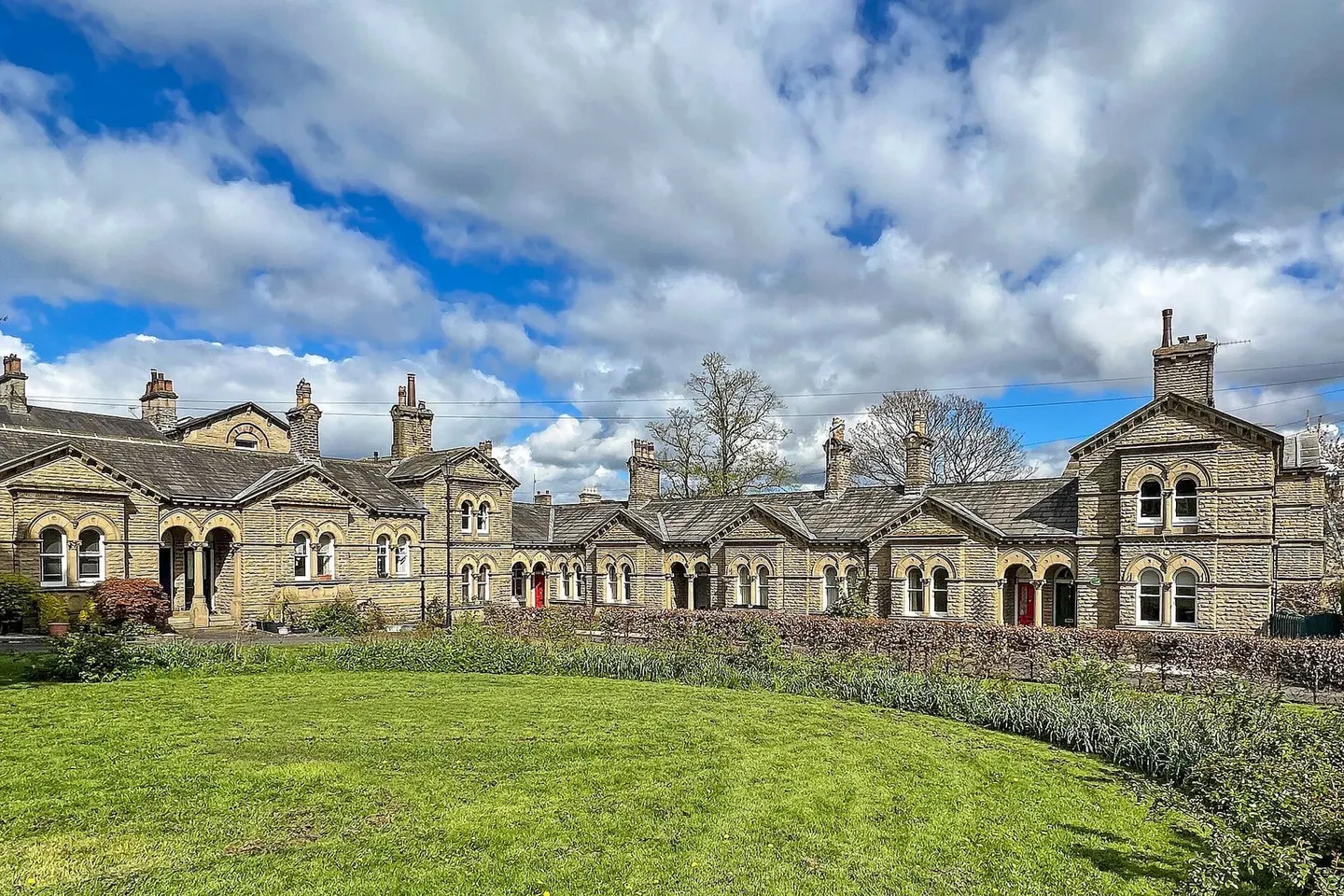 Photo of Saltaire, a village in West Yorkshire, northern England.