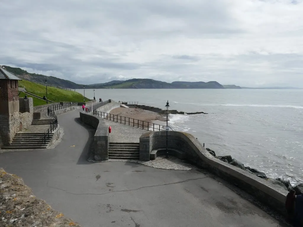 Photo of Lyme Regis Church Cliff Beach, a swimming spot in Dorset, south west England.