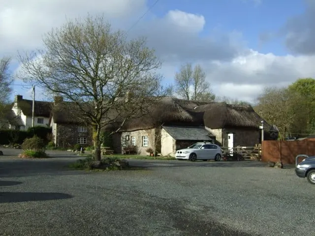 Photo of Bearslake Inn, a pub near Lake in Dartmoor, Devon, south west England.