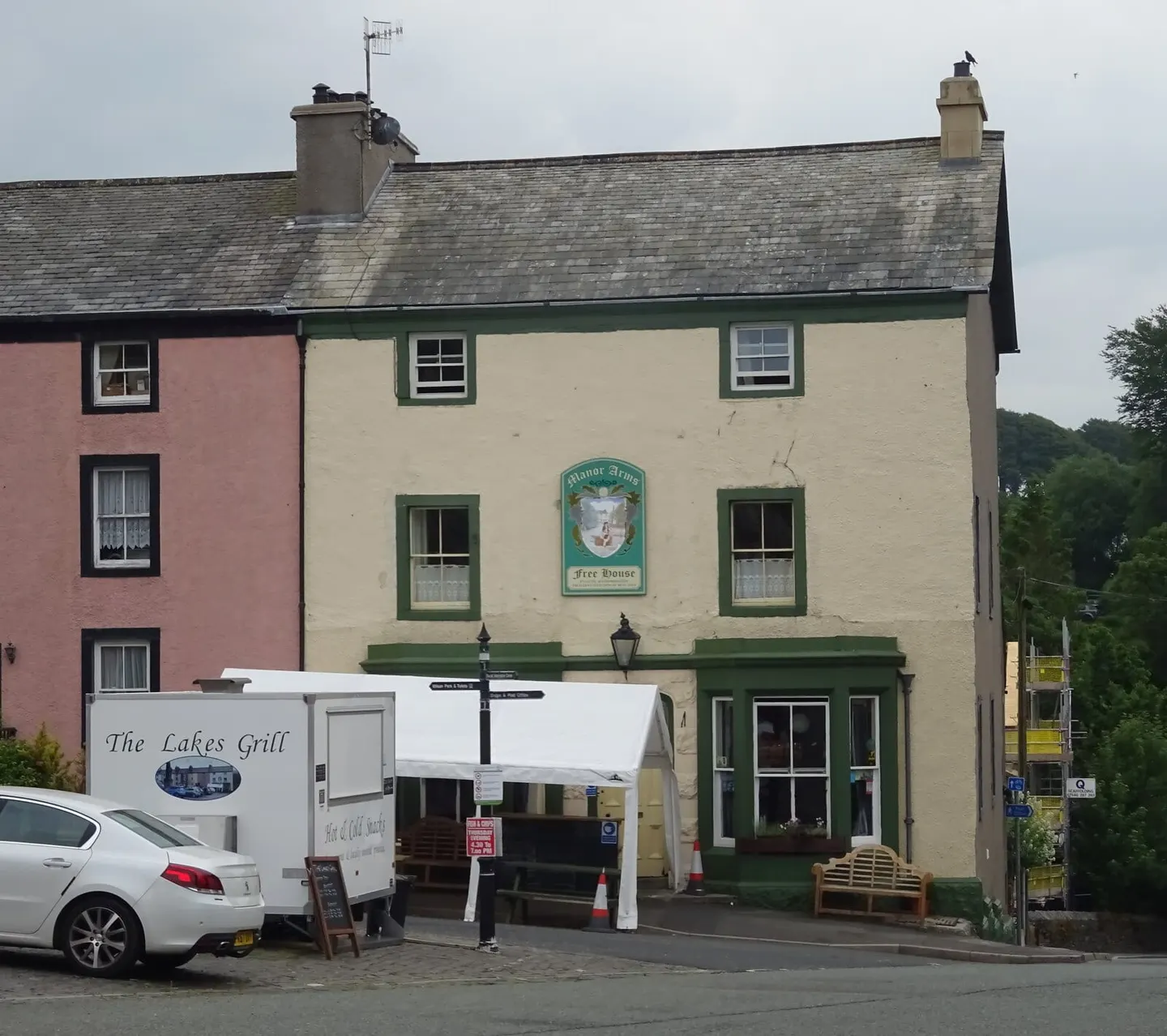 Photo of The Manor Arms, a pub near Broughton-in-Furness in the Lake District, Cumbria, north west England.