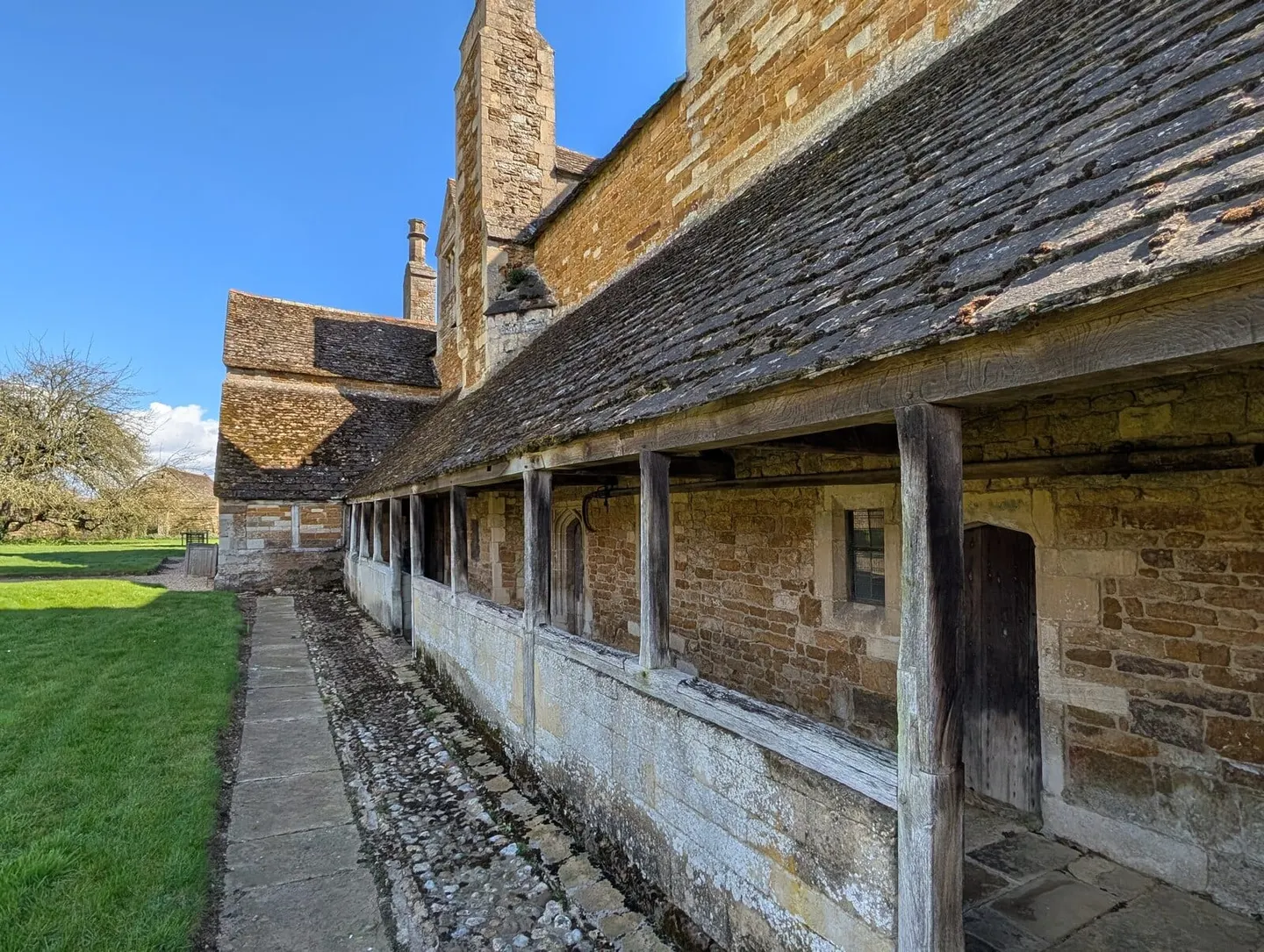 Photo of Lyddington Bede House, a house in Rutland, central England.