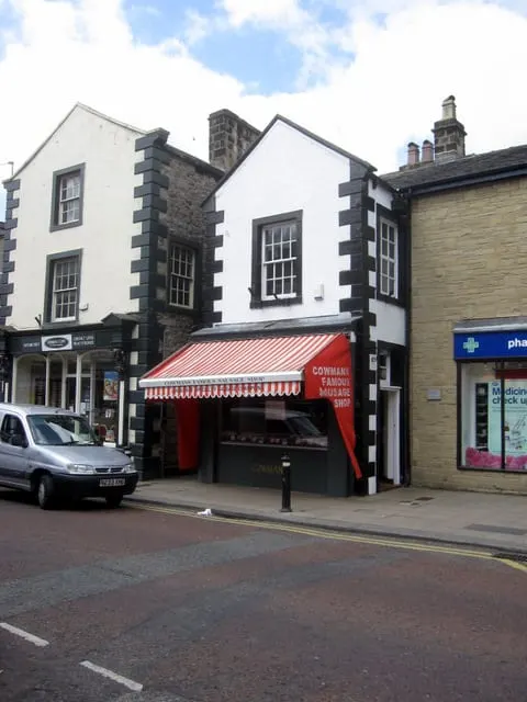 Photo of Cowman's Famous Sausage Shop, a farm & farm shop near Clitheroe, Lancashire, north west England.