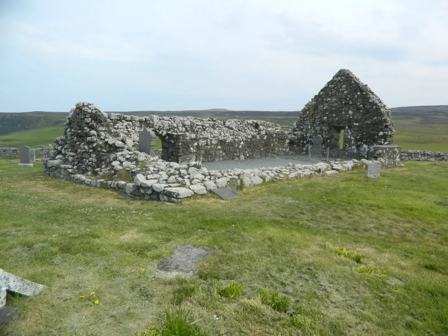 Photo of Trumpan Church, a church in Highland, the Scottish Highlands and Islands.