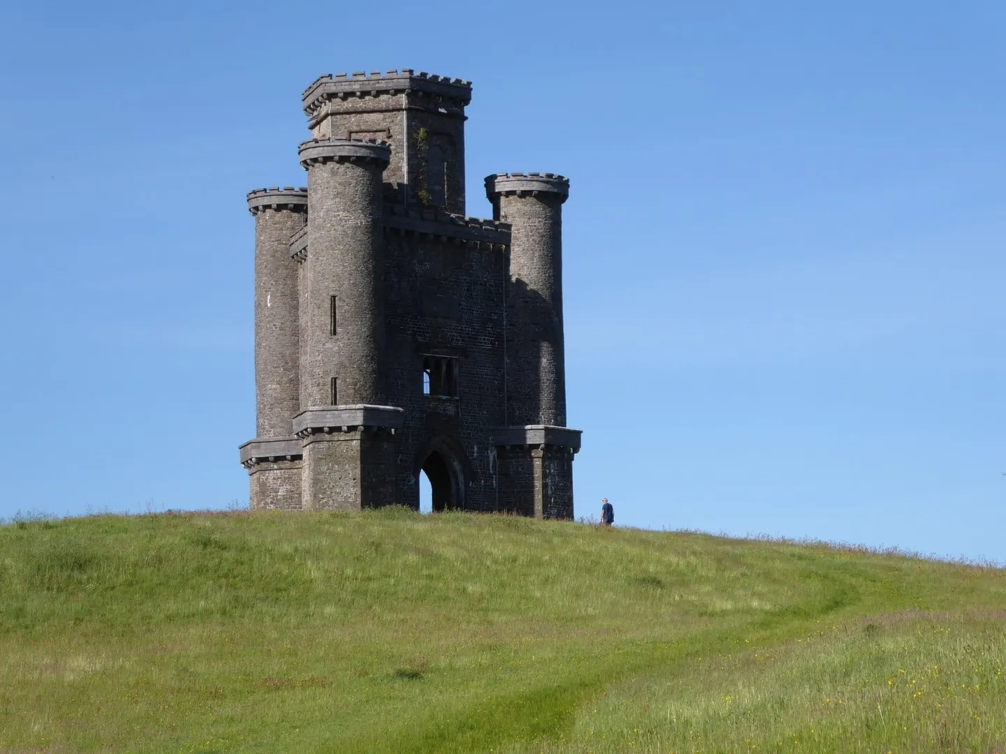 Photo of Paxton's Tower, a folly near Llandeilo, Carmarthenshire, south west Wales.