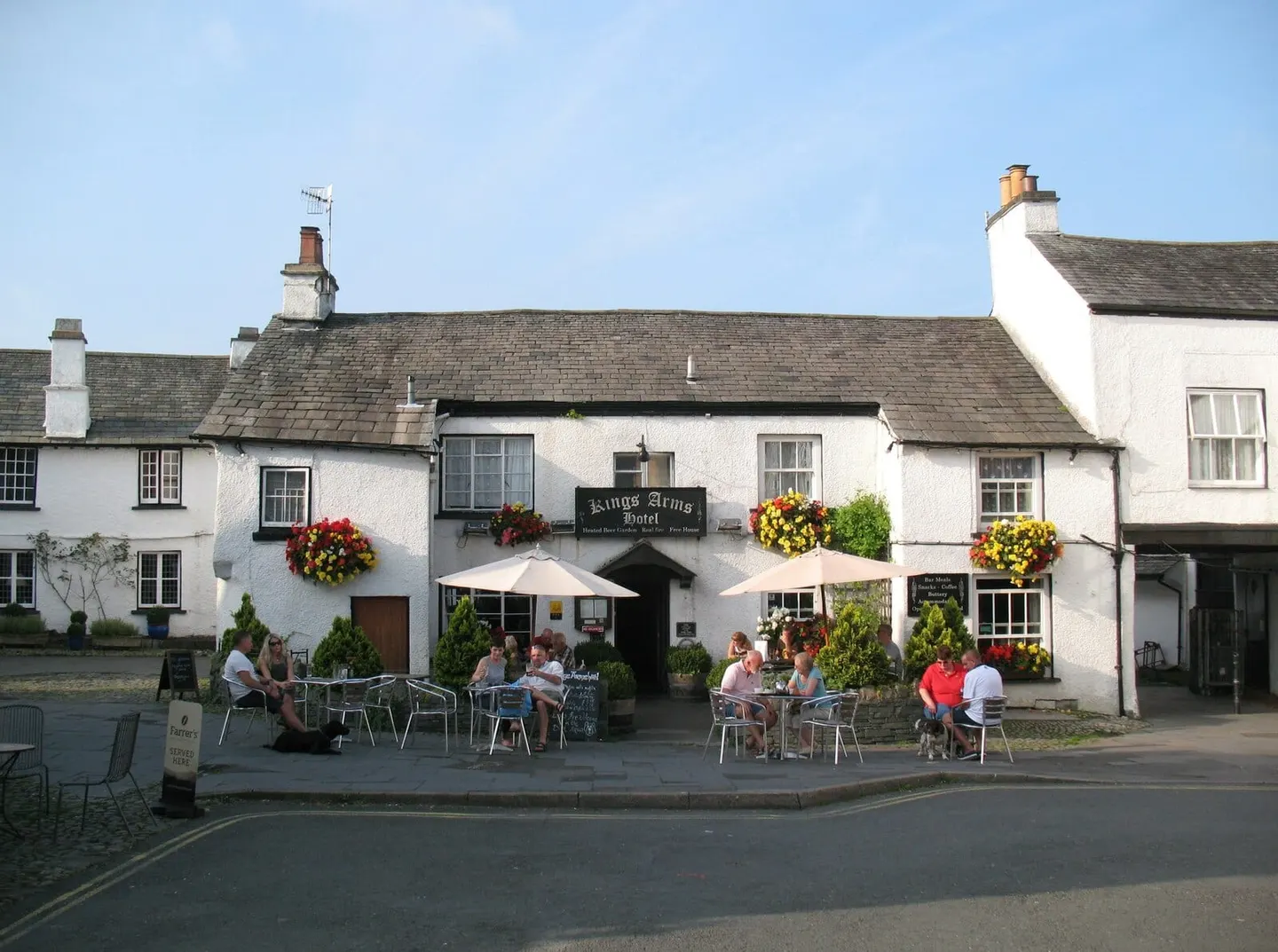Photo of The Kings Arms (Hawkshead), a pub in the Lake District, Cumbria, north west England.