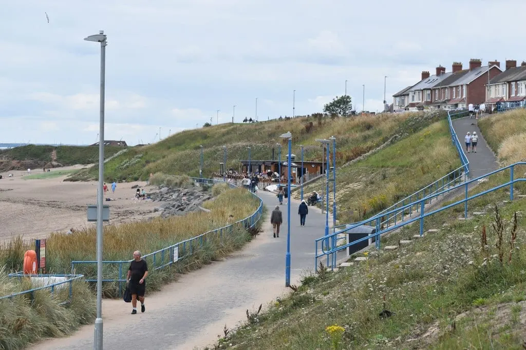 Photo of Newbiggin South, a swimming spot near Newbiggin-by-the-Sea, Northumberland, north east England.