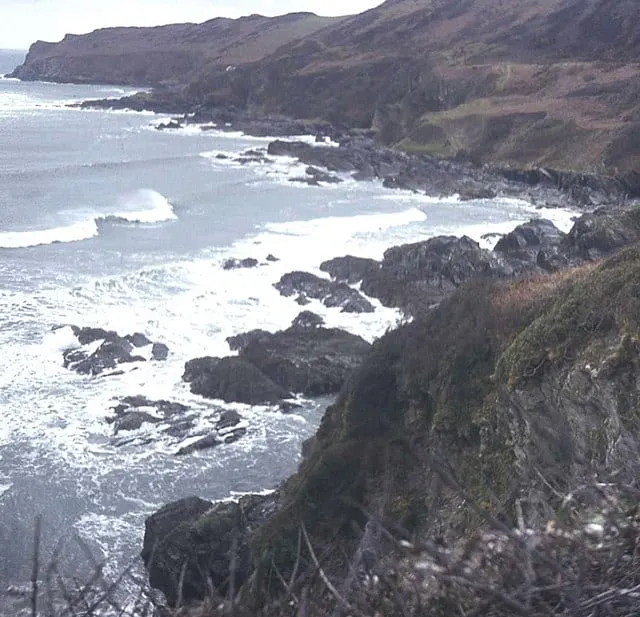 Photo of the coast at Fowey, Cornwall, south west England.