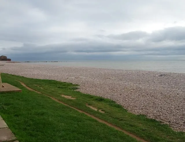 Photo of Budleigh Salterton, a swimming spot near Otterton, Devon, south west England.