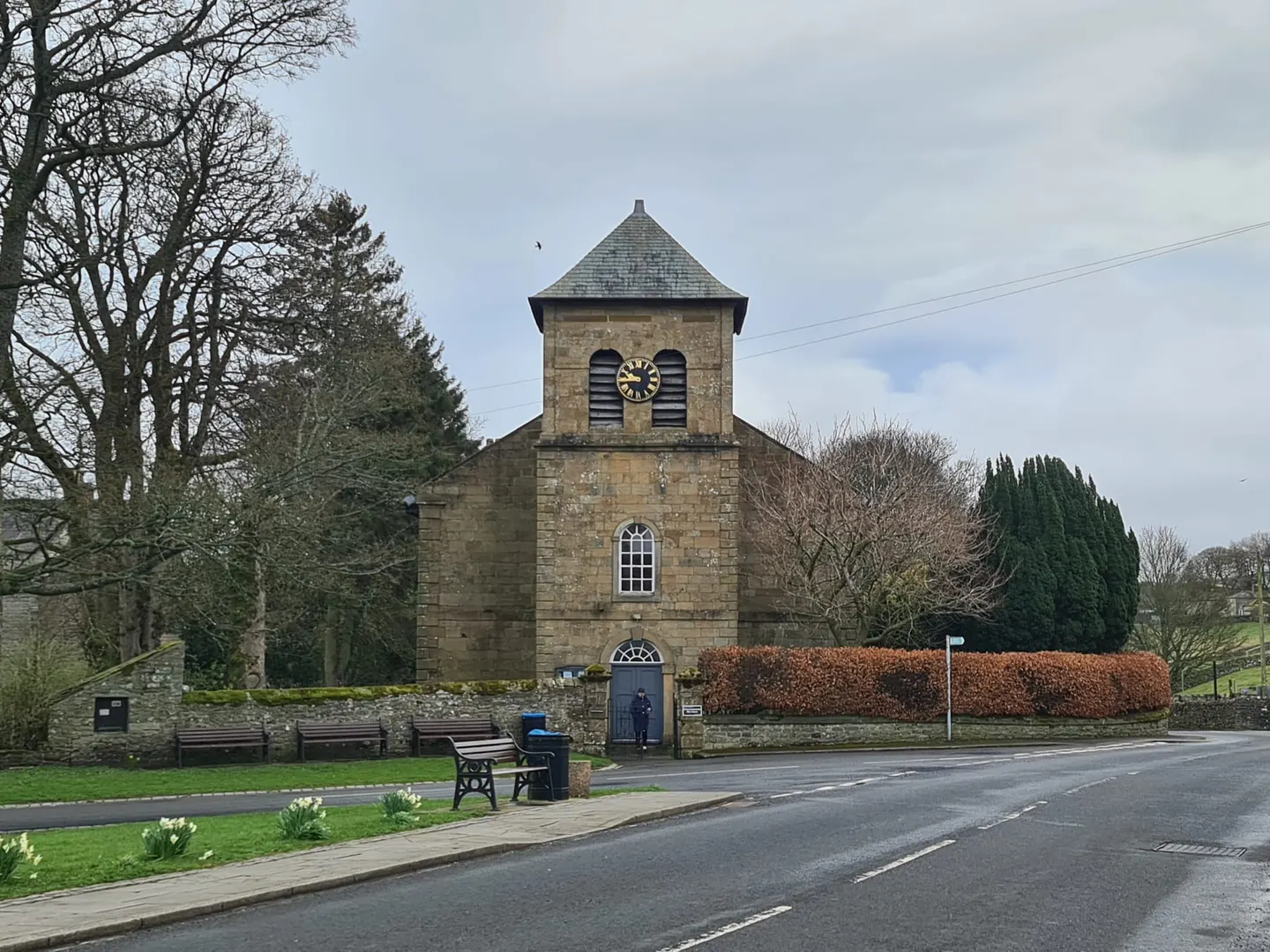 Photo of St John's Chapel, a village in the North Pennines, County Durham, north east England.