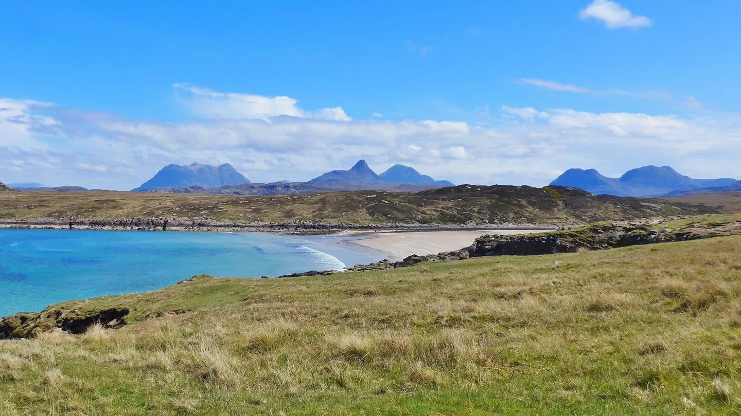 Photo of Achnahaird Beach, a beach near Altandhu in Assynt–Coigach, Highland, the Scottish Highlands and Islands.
