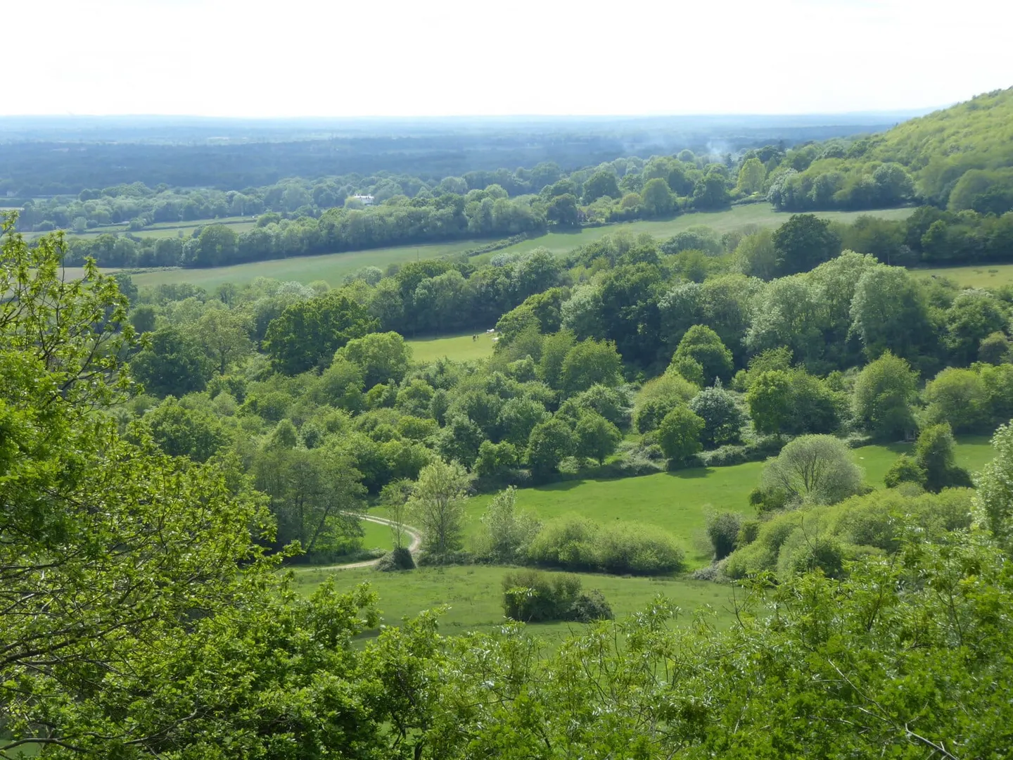 Photo along the Greensand Way, a 108-mile long-distance path running from Haslemere to Hamstreet, south east England.