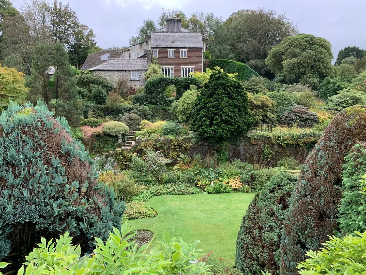 Photo of The Garden House, a garden near Buckland Monachorum in the Tamar Valley, Devon, south west England.