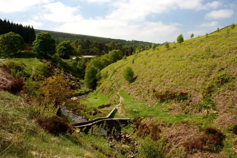 Photo: Goyt Valley, a viewpoint near Chapel-en-le-Frith, Derbyshire, central England.