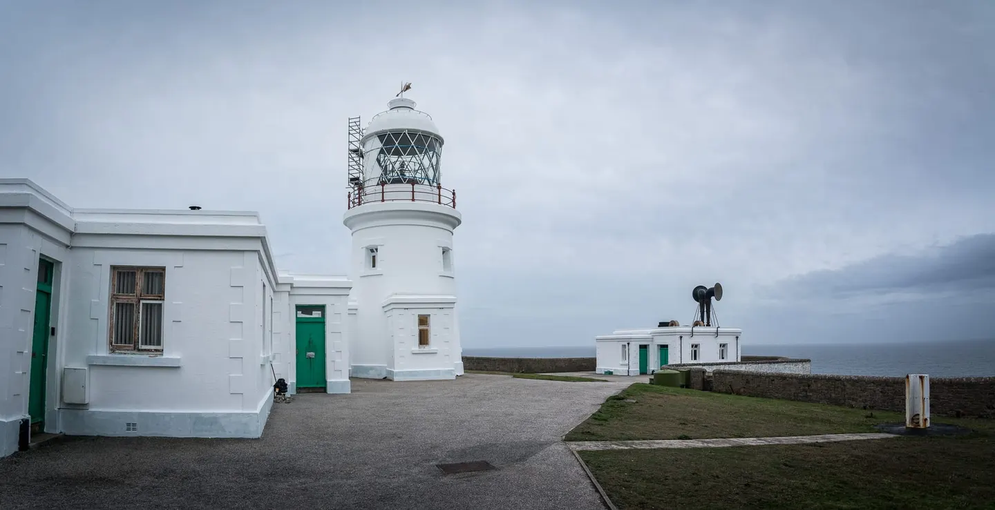 Photo of Pendeen Lighthouse, a lighthouse near Zennor, Cornwall, south west England.
