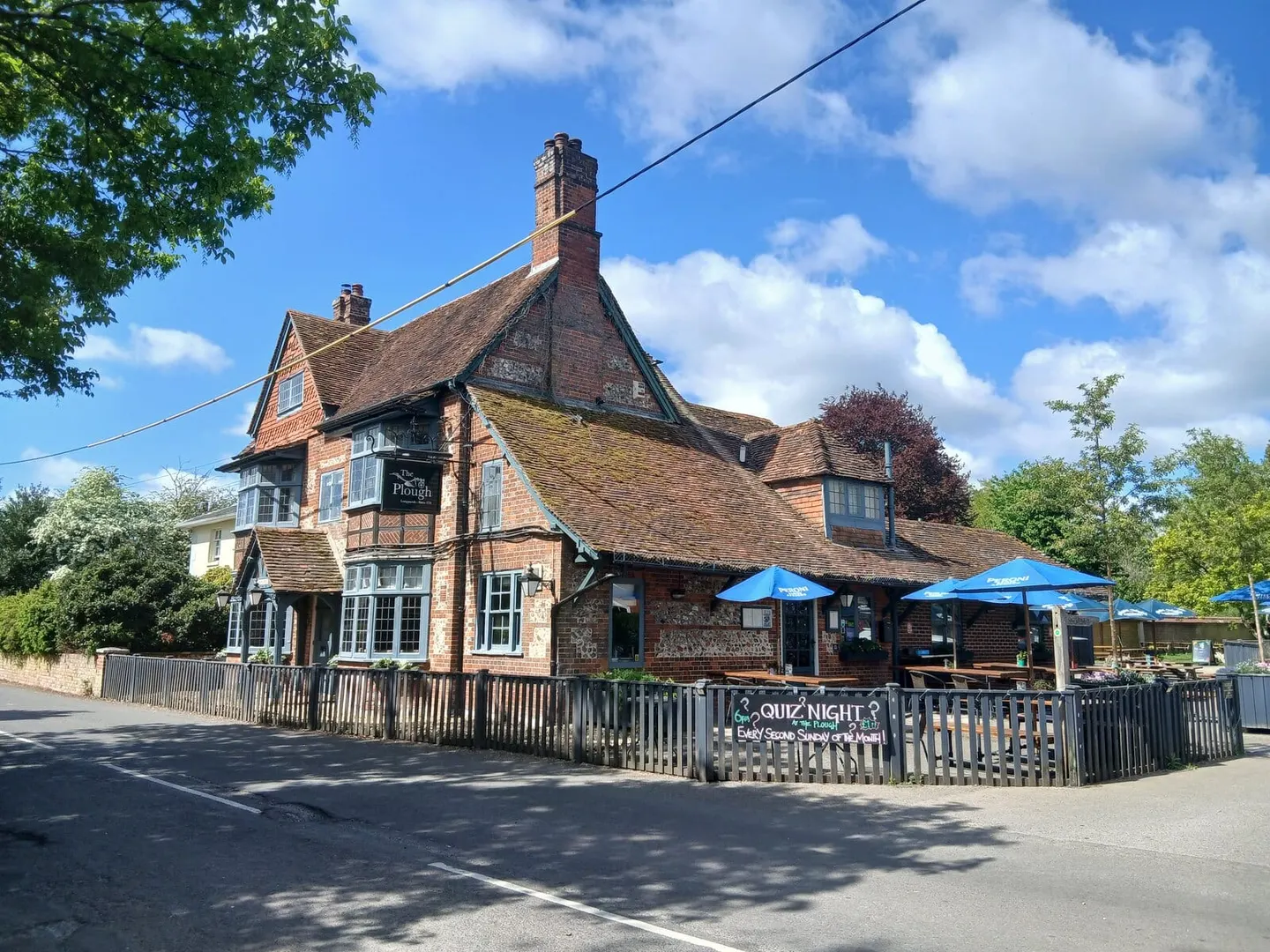 Photo of The Plough Inn (Longparish), a pub in Hampshire, south east England.