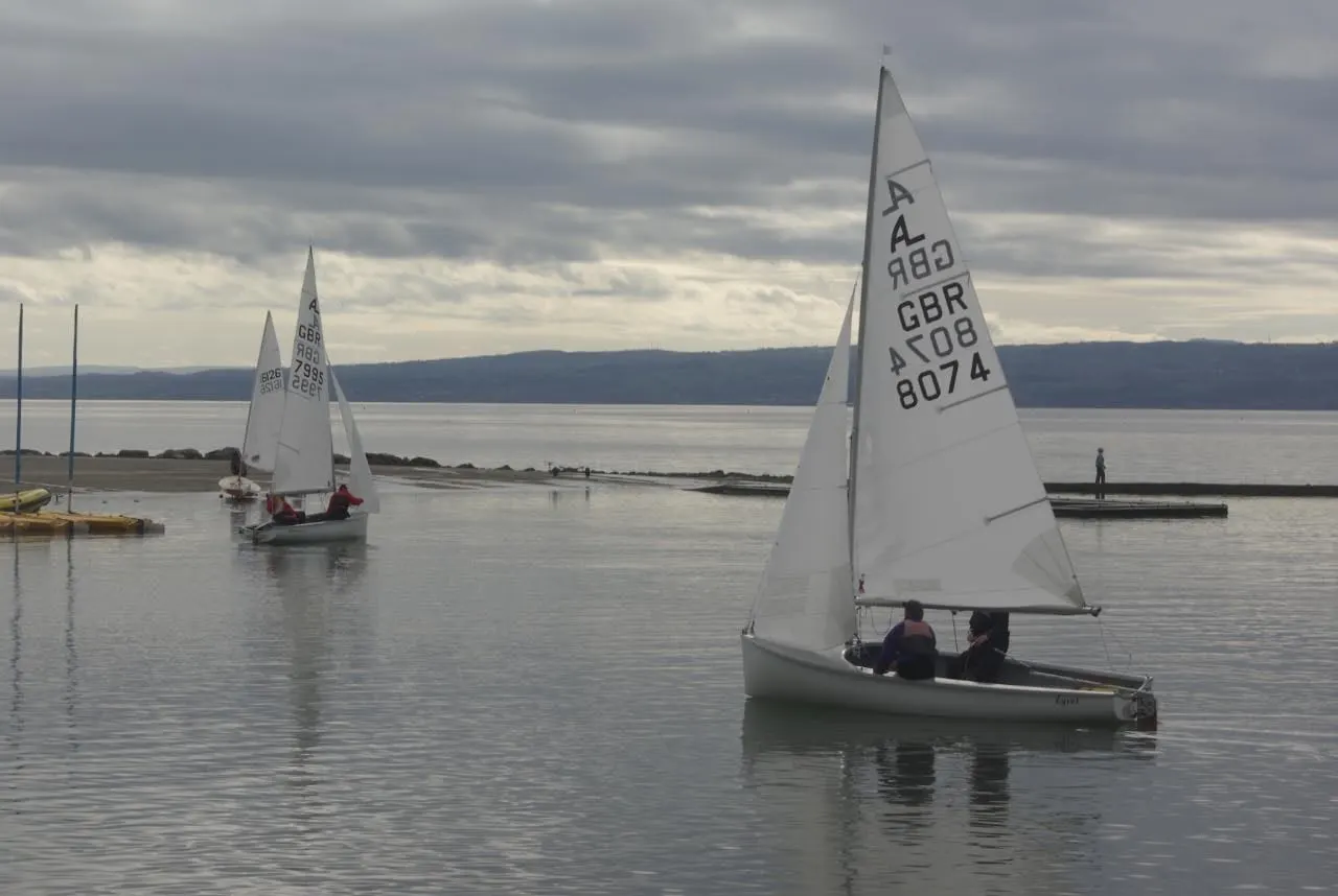 Photo of West Kirby Marine Lake, a landmark in Merseyside, north west England.