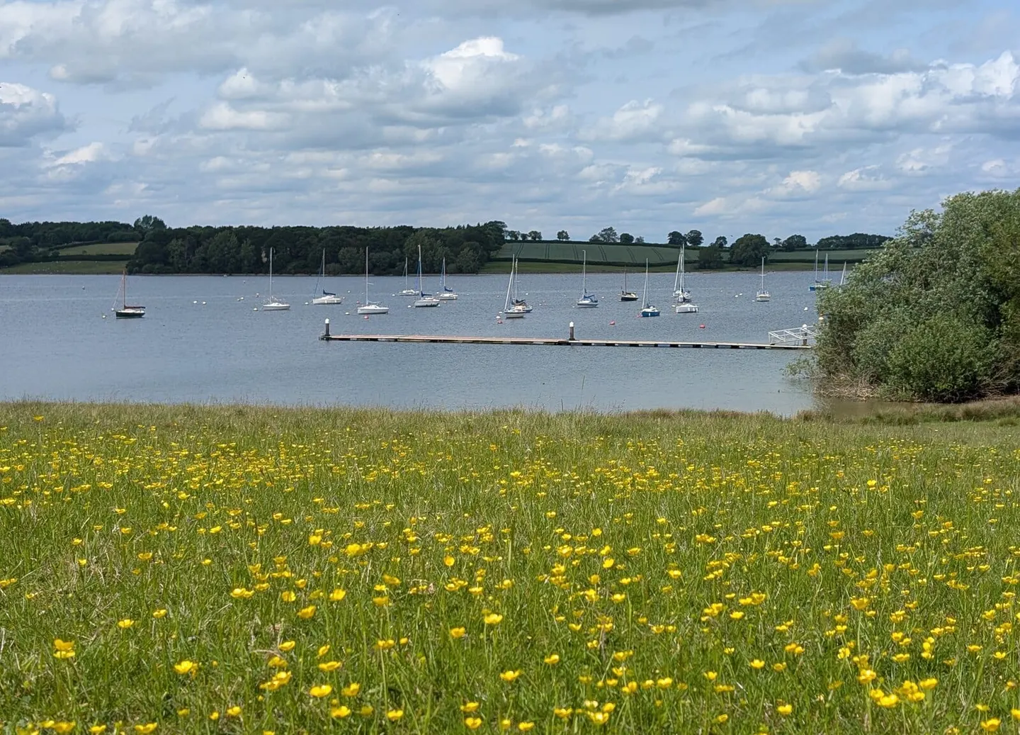 Photo of Rutland Water, a reservoir near Hambleton, Rutland, central England.