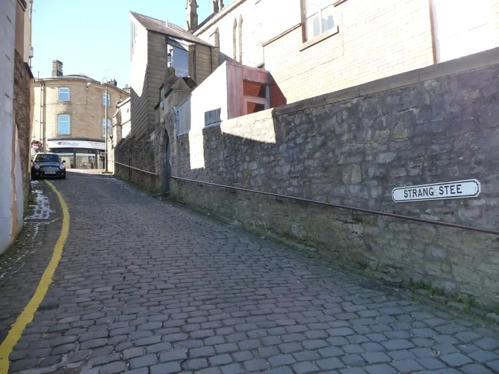 Photo of Clitheroe, a village in Lancashire, north west England.