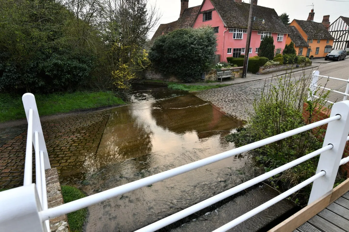 Photo of Kersey, a village in Suffolk, eastern England.