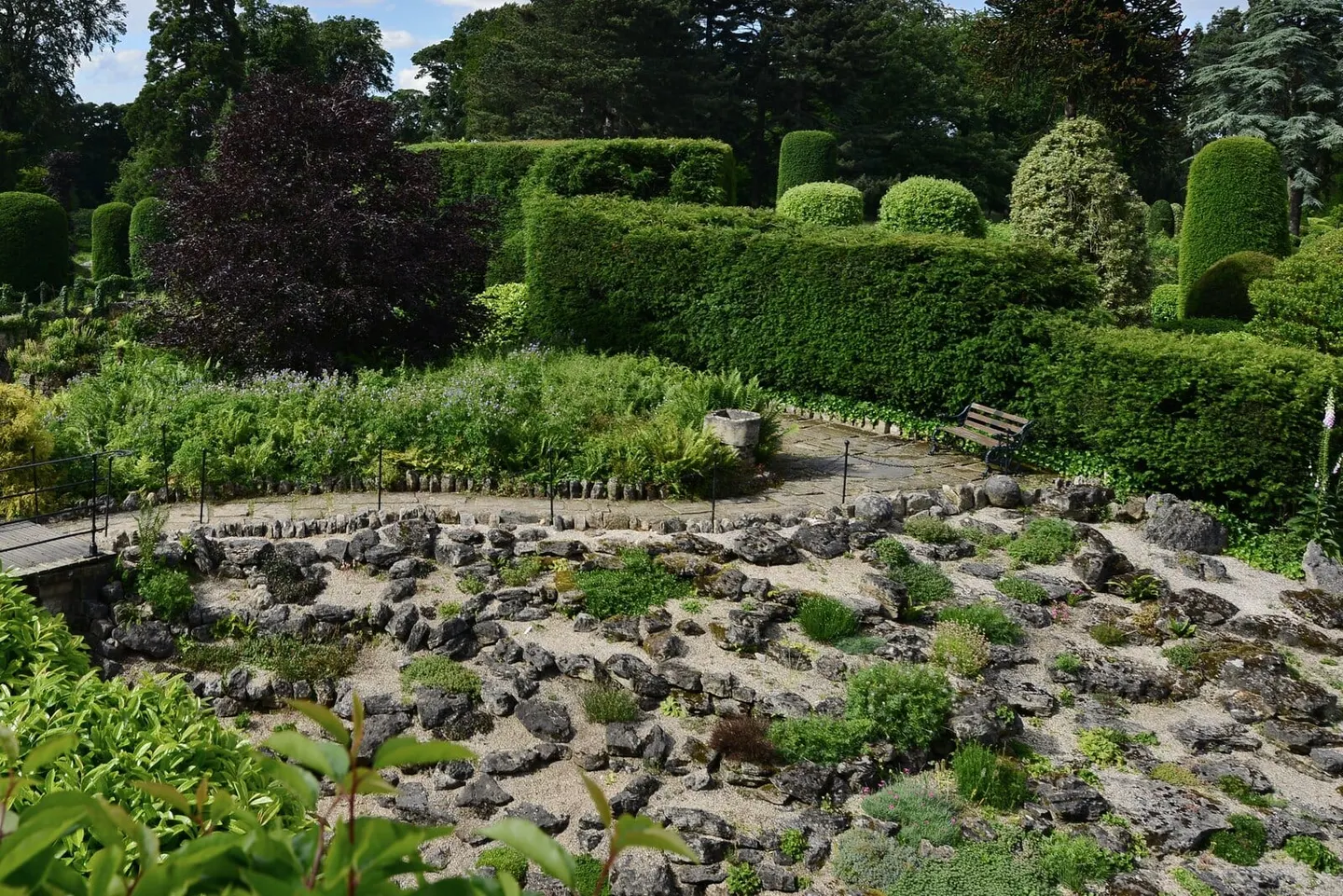 Photo of Brodsworth Hall, a Grade II* registered house & garden near Doncaster, South Yorkshire, northern England.