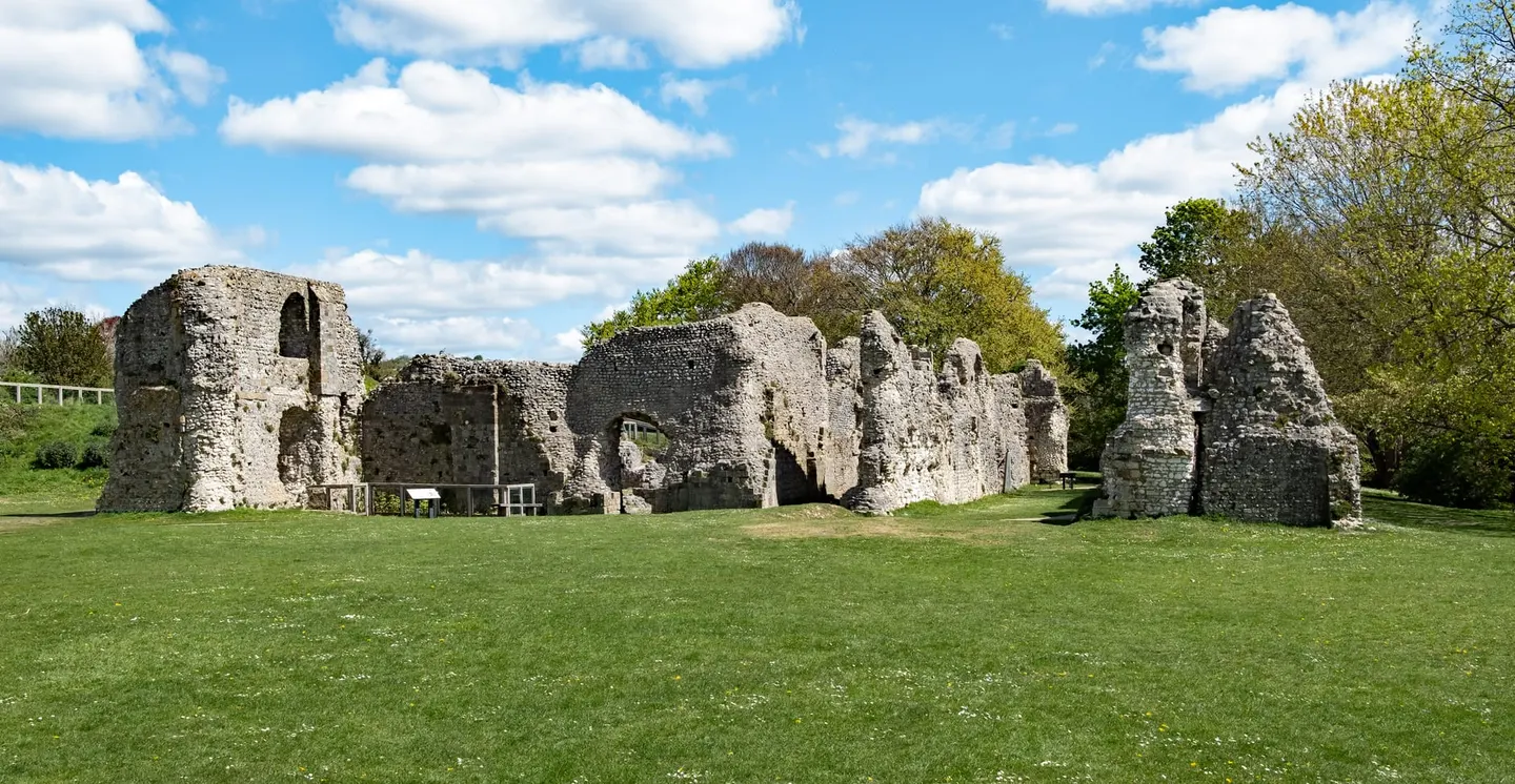 Photo of Lewes Priory, a ruined priory in the South Downs, East Sussex, south east England.
