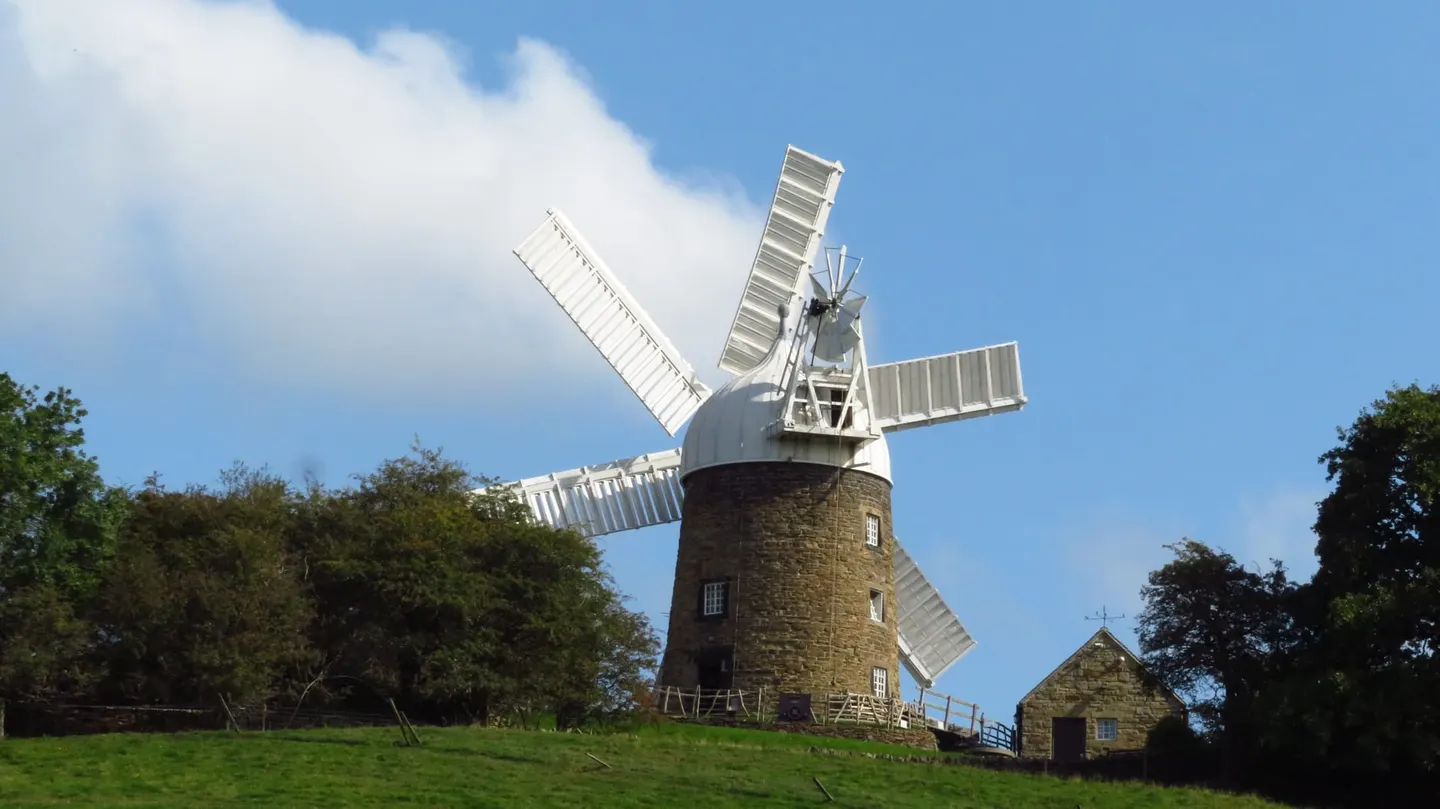 Photo of Heage Windmill, a windmill in Derbyshire, central England.