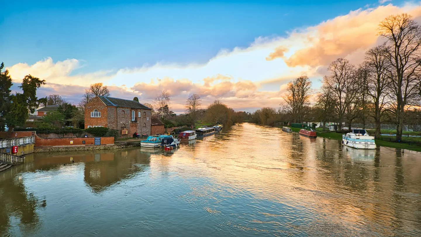 Photo of Wallingford, a village in Oxfordshire, south east England.