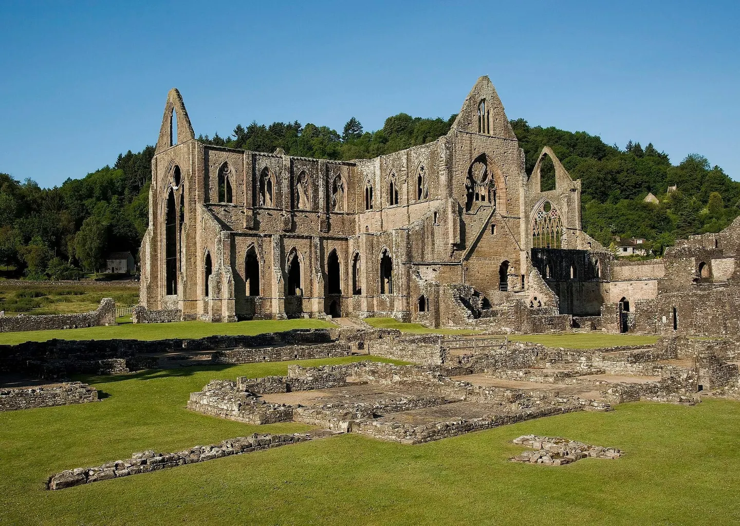 Photo of Tintern, a village in the Wye Valley, Monmouthshire, south east Wales.