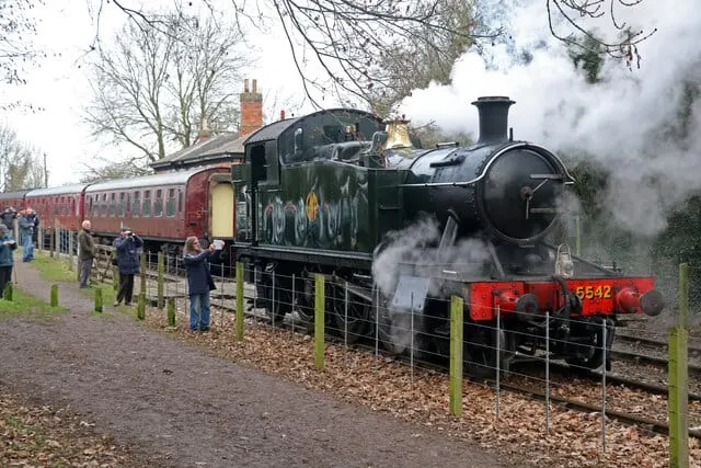 Photo of Battlefield Line Railway, a visitor attraction near Market Bosworth, Leicestershire, central England.