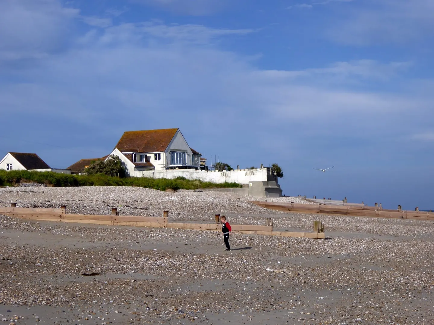 Photo of Selsey Bill, a landmark near Sidlesham, West Sussex, south east England.