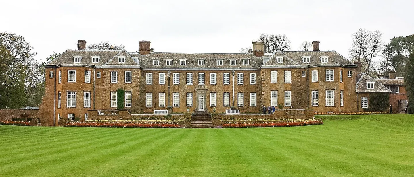 Photo of Upton House, a Grade II* registered house & garden near Tysoe in the Cotswolds, Warwickshire, central England.