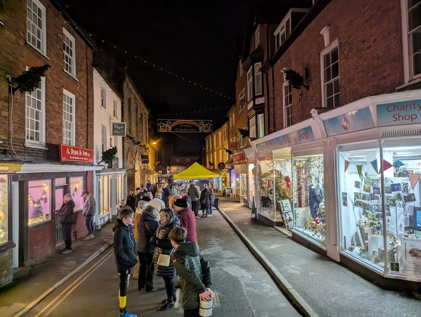 Photo of Much Wenlock, a village in Shropshire, central England.