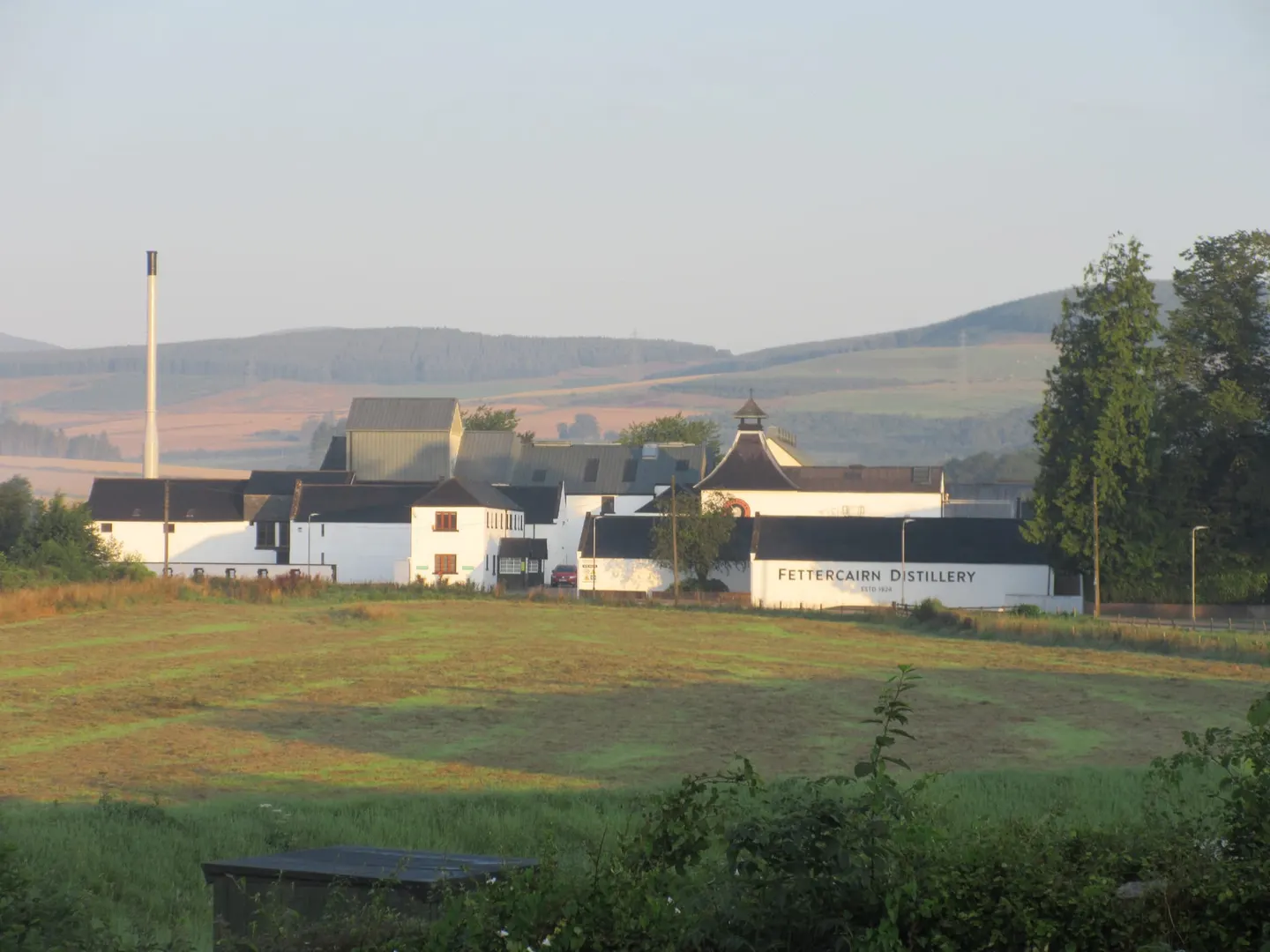 Photo of Fettercairn Distillery, a distillery in Aberdeenshire, north east Scotland.