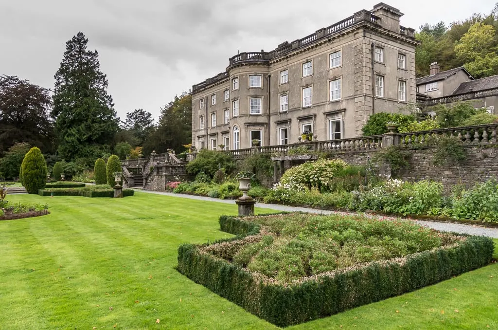 Photo of Rydal Hall, a Grade II* registered house & garden in the Lake District, Cumbria, north west England.