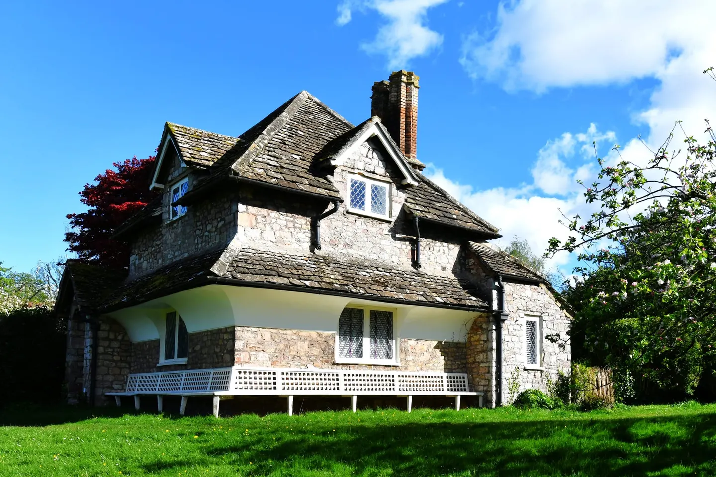 Photo of Blaise Hamlet, a village in Bristol, south west England.