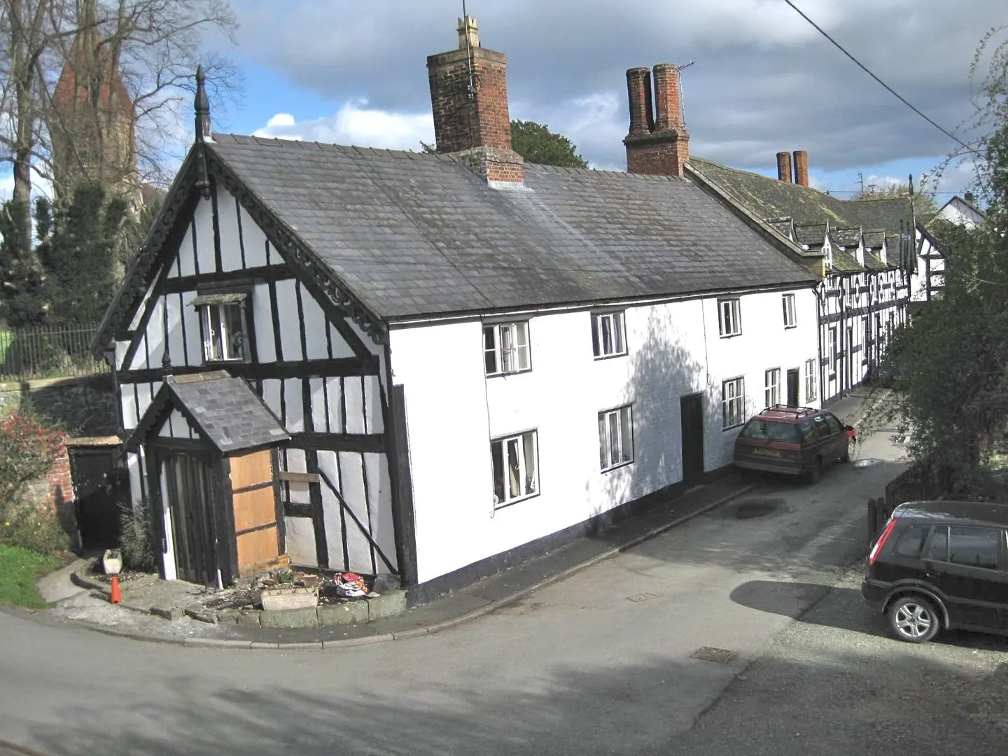 Photo of Berriew, a village in the Powys, mid Wales.