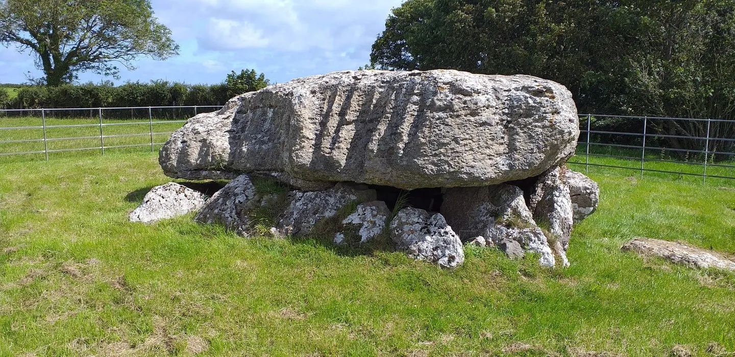 Photo of Llugwy Chambered Tomb, a chambered tomb near Moelfre, Anglesey, north Wales.