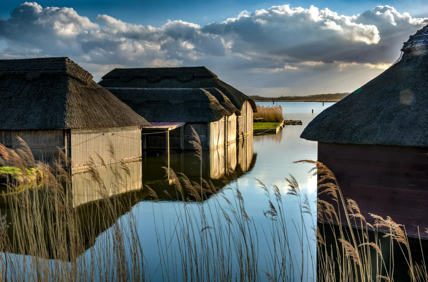 Photo of Hickling Broad, a Lake near Potter Heigham in the Broads, Norfolk, eastern England.