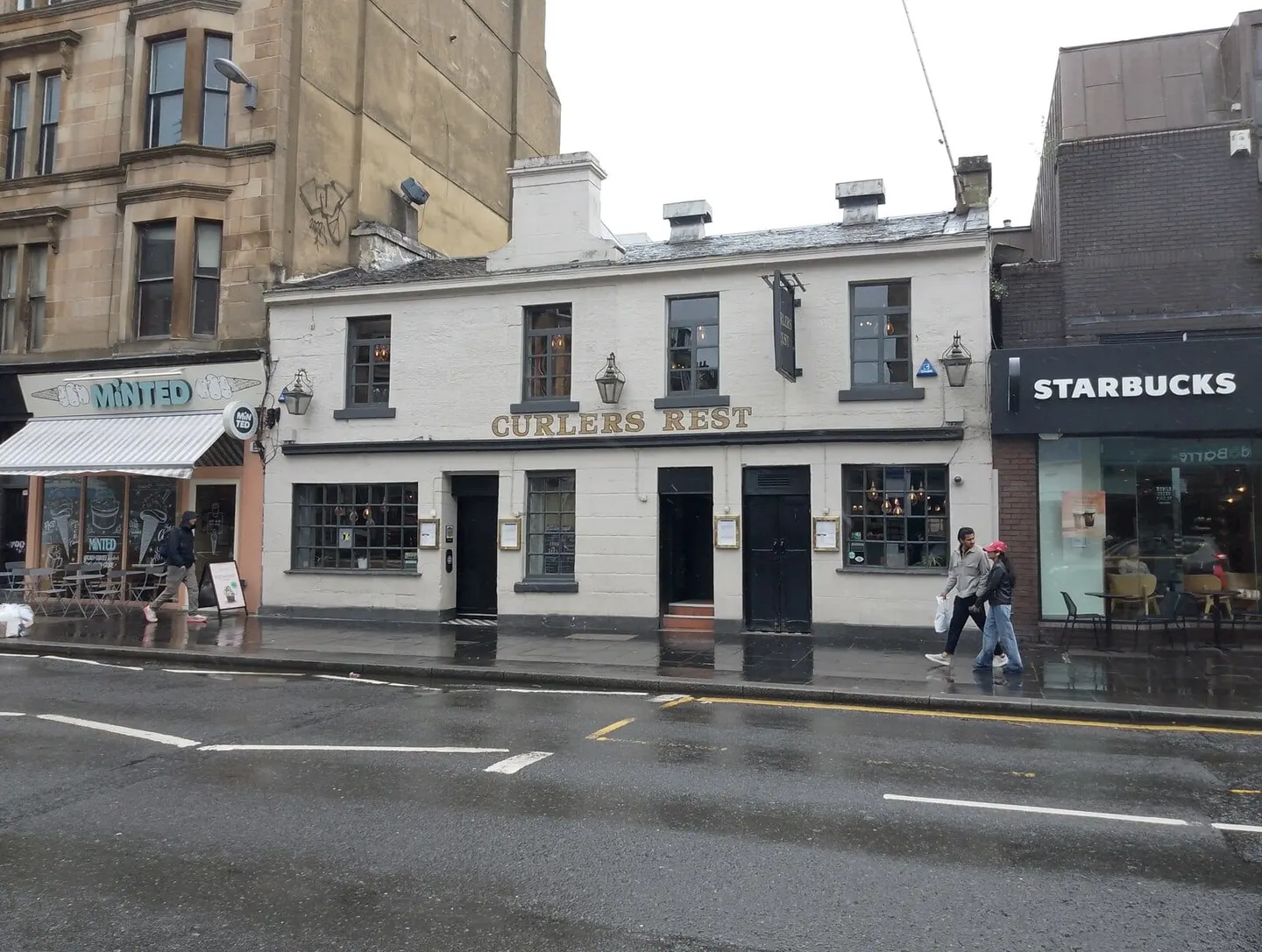 Photo of The Curlers Rest, a pub in Glasgow, central Scotland.