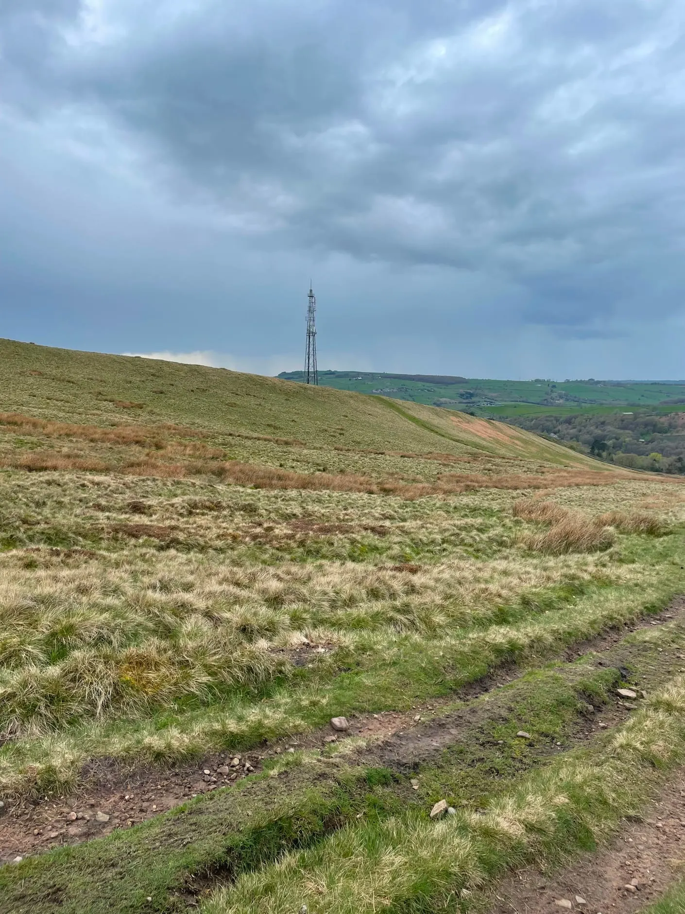 Photo of South Ridge Farm, a country estate near Hayfield, Derbyshire, central England.