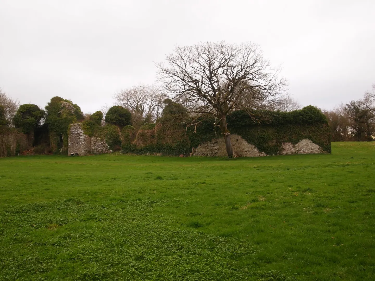Photo of Penmark Castle, a ruined castle near Llancarfan, the Vale of Glamorgan, south east Wales.
