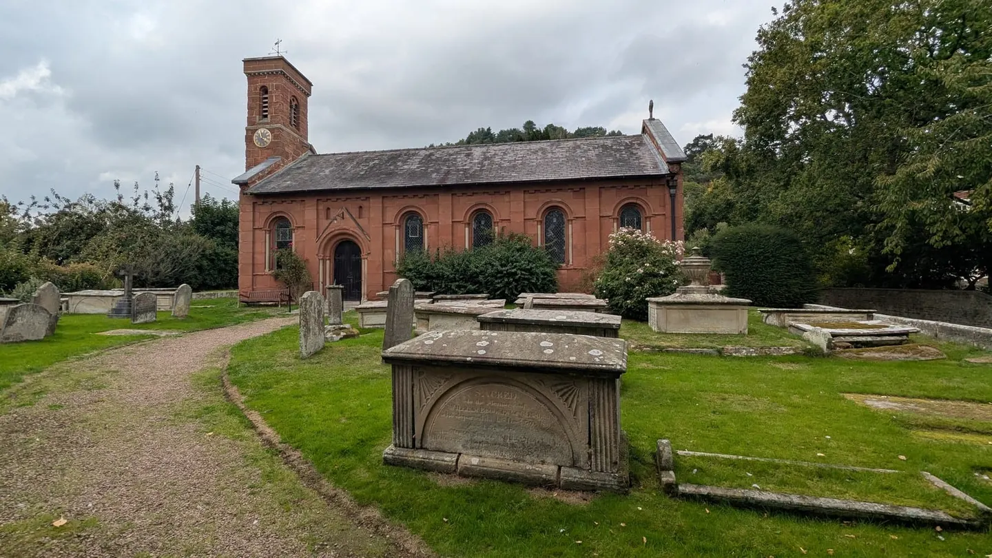 Photo of Grinshill, a village in Shropshire, central England.