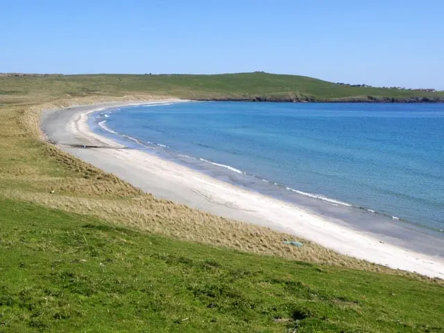 Photo of Quendale, a beach near Bigton, the Shetland Islands, the Scottish Highlands and Islands.